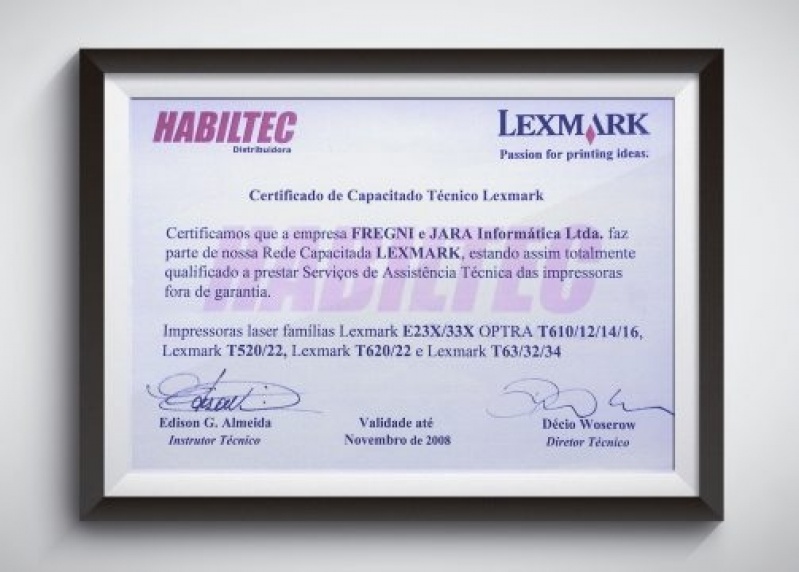 Impressão Certificado Sebrae Alto da Lapa - Impressão de Certificado de Aprovação